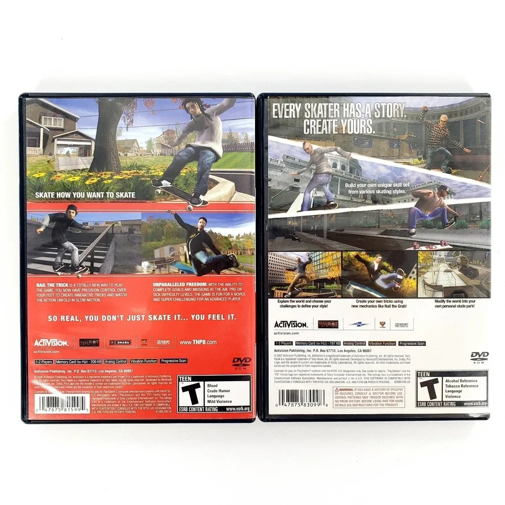 Tony Hawk's Project 8 & Proving Ground Sony PlayStation 2 Complete Tested Works